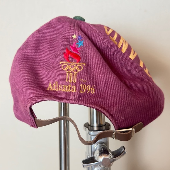 vintage 1996 Atlanta Summer Olympics Canada Strapback Suede Hat - Picture 3 of 5